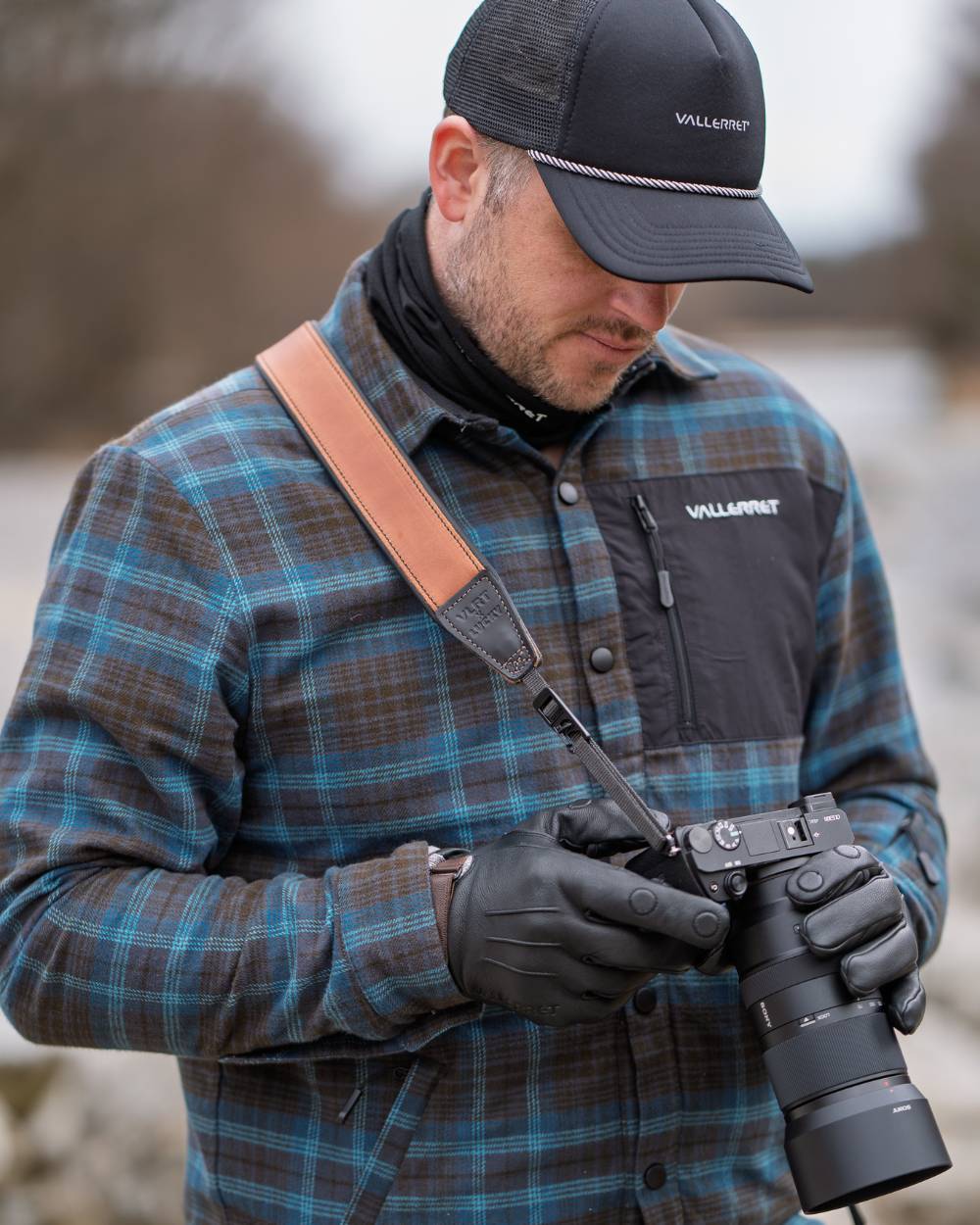 Deluxe 45 Padded Leather Camera Strap