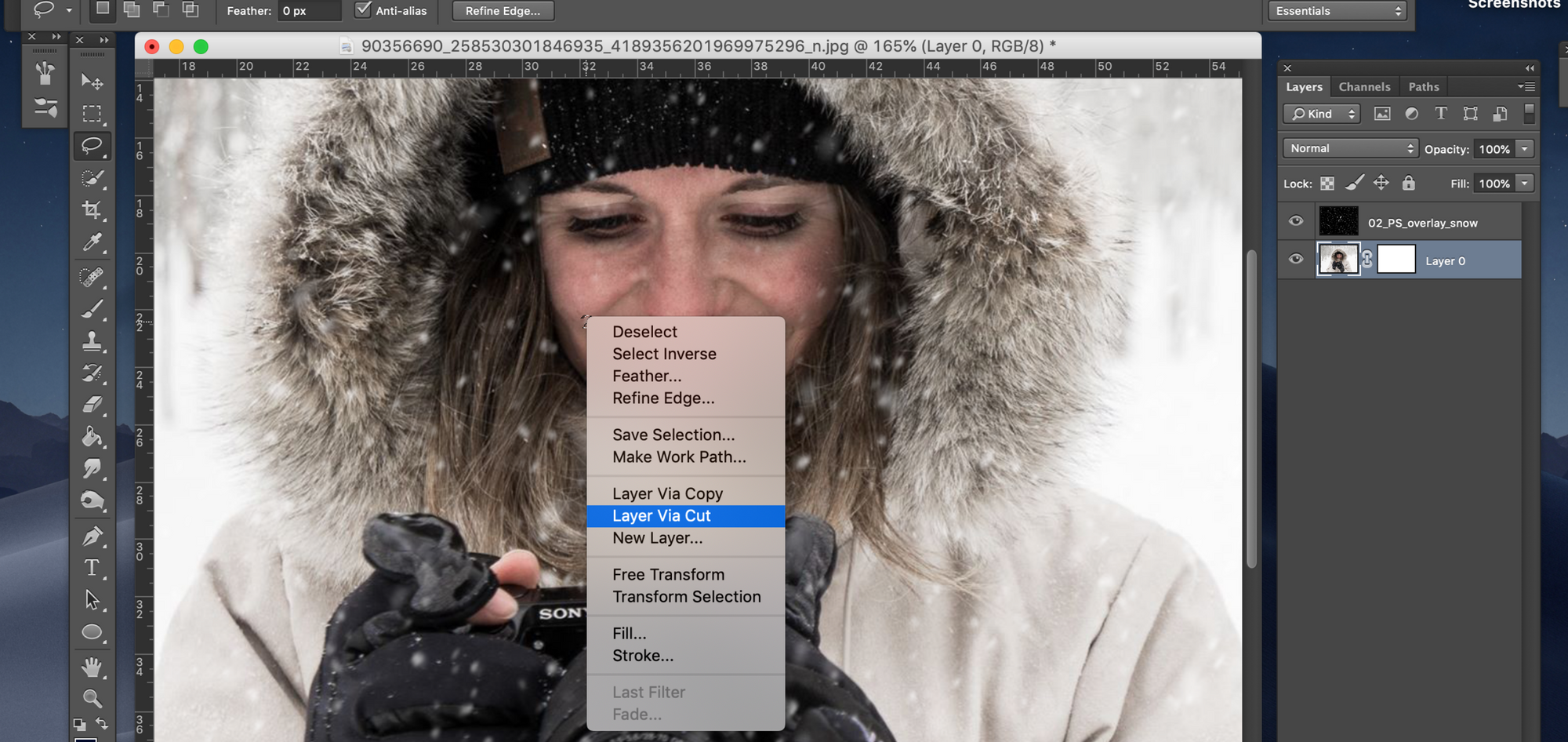 Photoshop Overlays 101: How to Add Snow To Your Photos