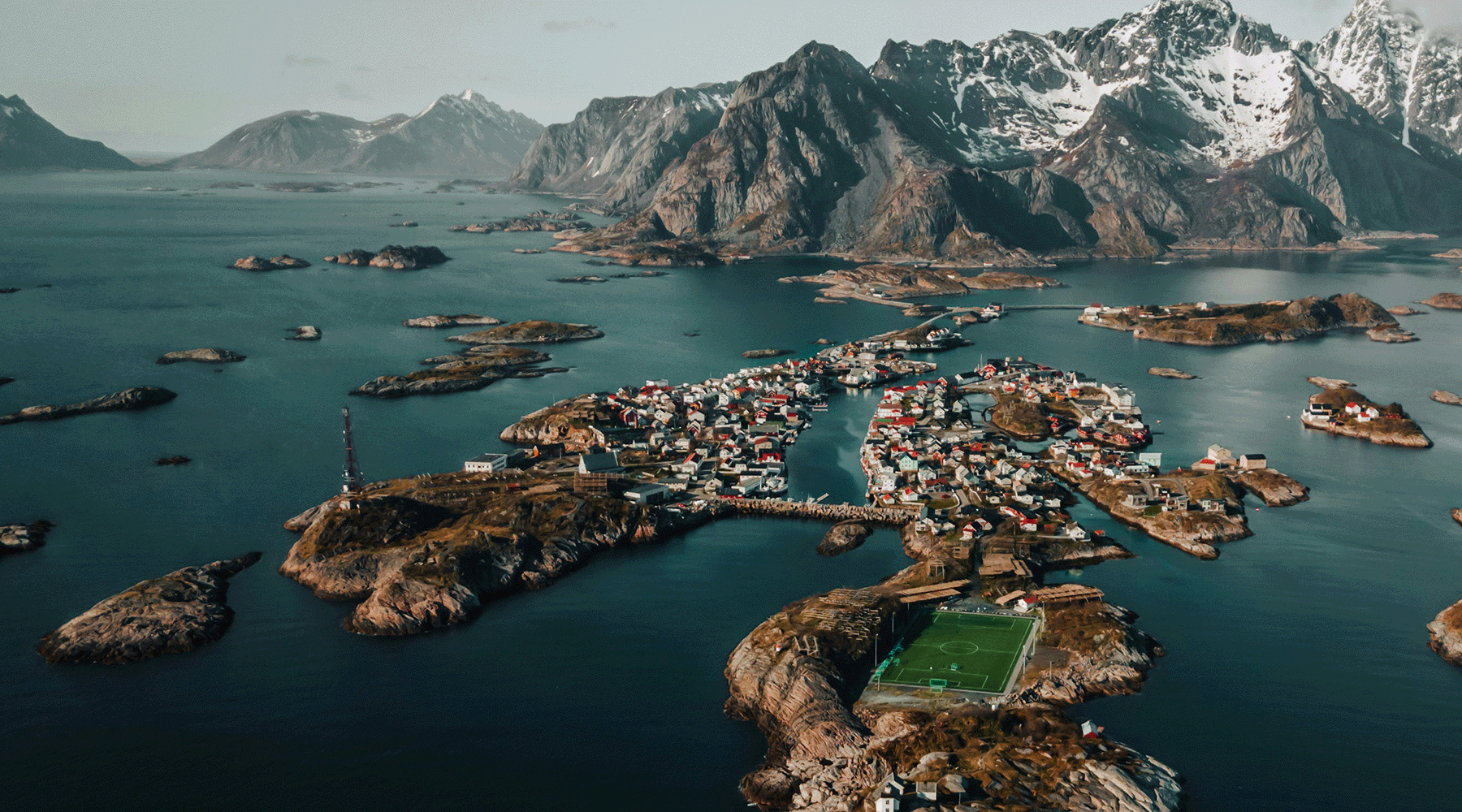 Henningsvær Stadium by Tetiana Grypachevska on Unsplash for Vallerret Photography Gloves