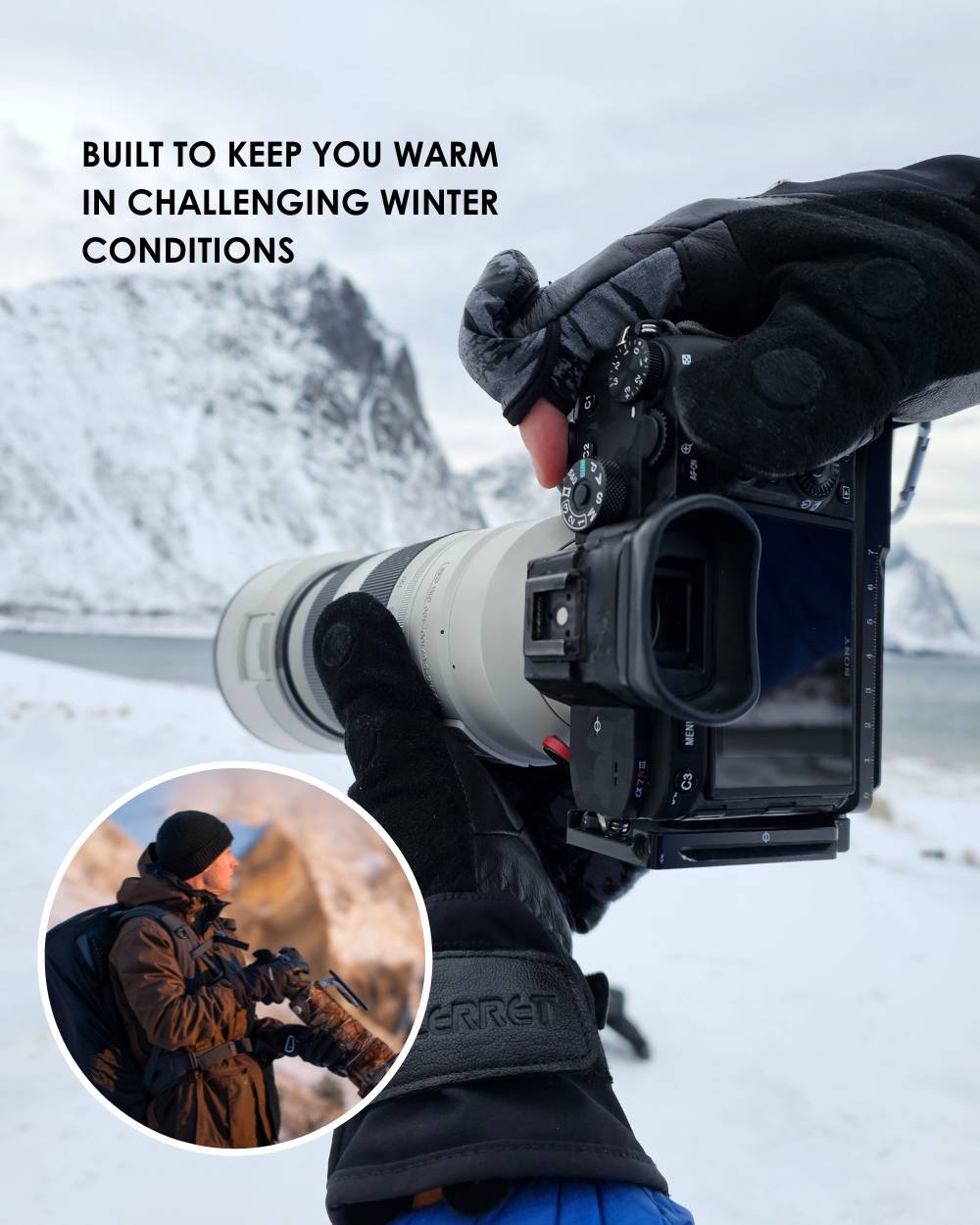 Guante de fotografía Tinden