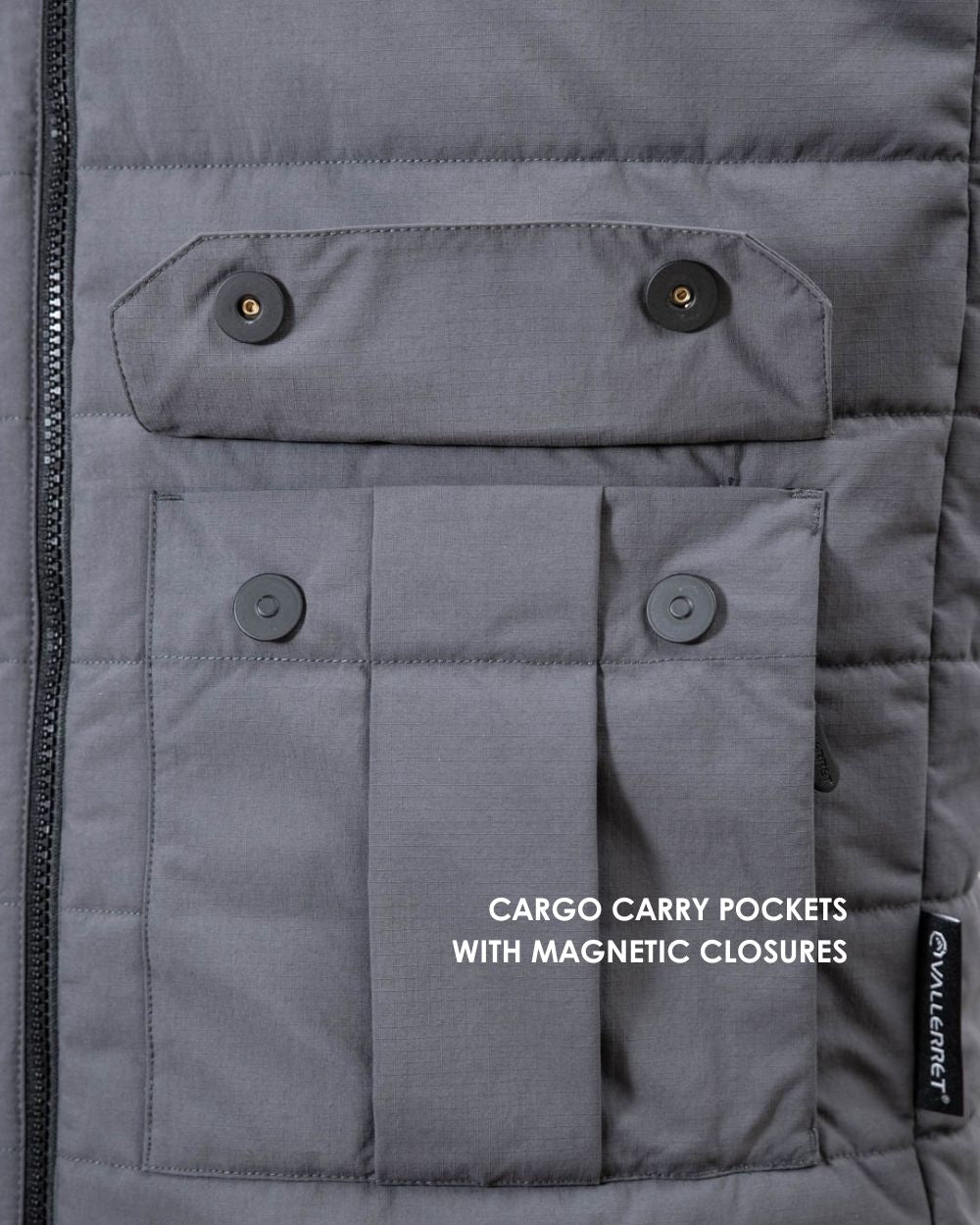 Insulated Camera Vest - Charcoal