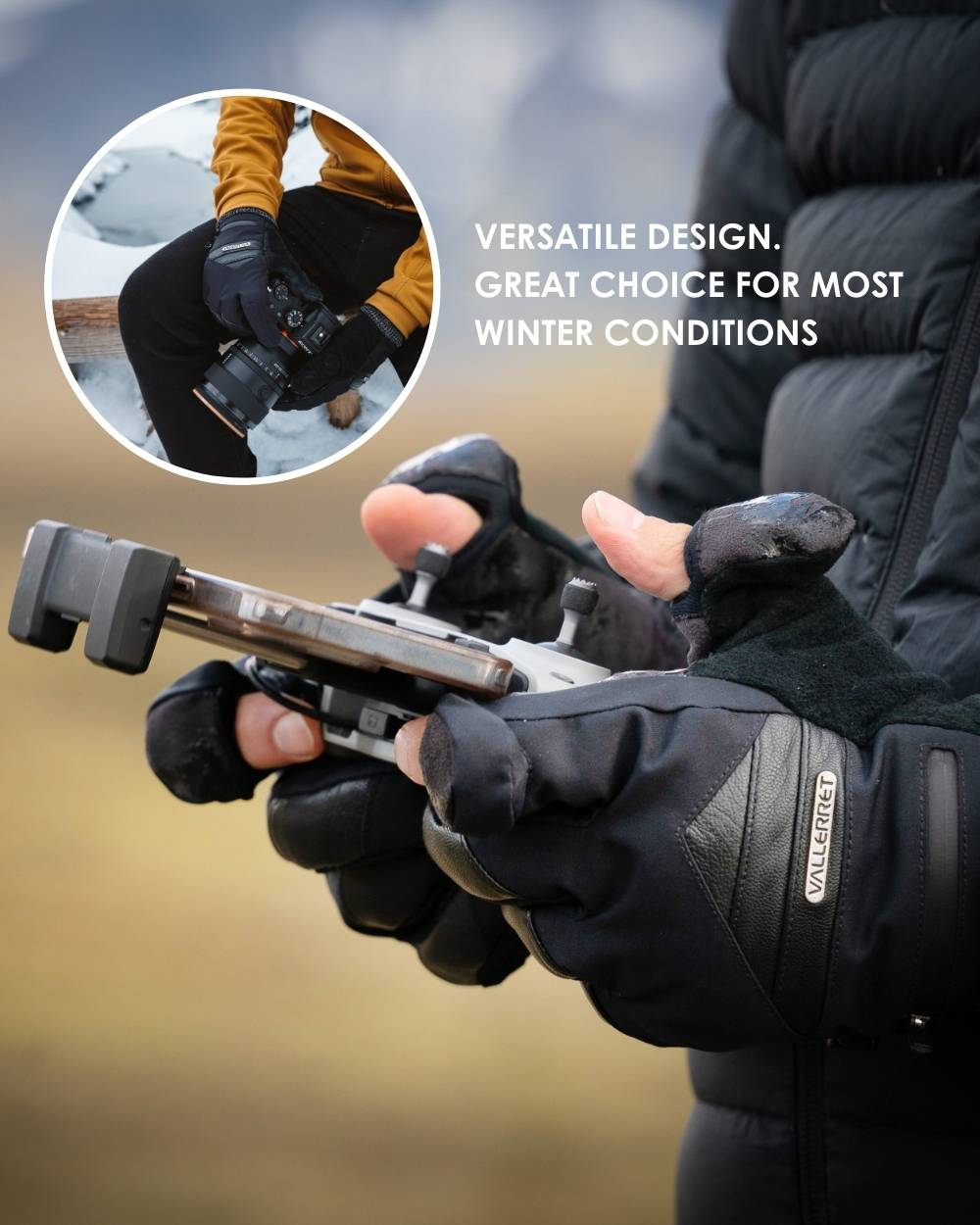 Markhof Pro V3 Camera Glove – Vallerret Photography Gloves