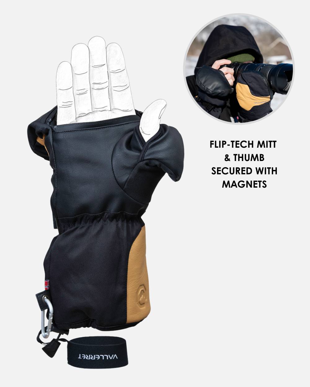 mittens handschuhe Senja Mitt – Vallerret Photography Gloves